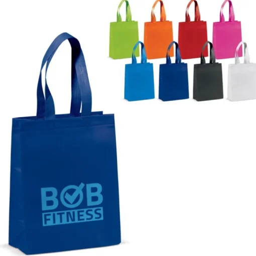 Gift Campaign Borsa in tnt laminato opaco con manici coordinati da 105 g/m2> Shopper Tnt