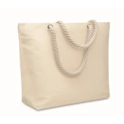 Gift Campaign Borsa mare in cotone riciclato da 220 g/m2 con manici in corda><noscript><img width=