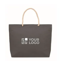 Gift Campaign Borsa mare in cotone riciclato da 220 g/m2 con manici in corda><noscript><img width=