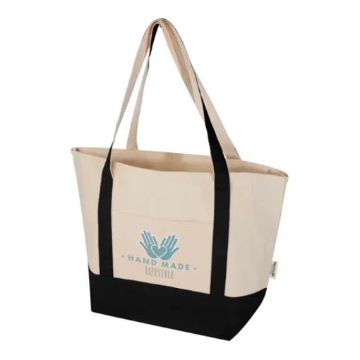 Gift Campaign Borsa multiuso in cotone riciclato con doppi manici 320 g/m2> Shopper In Cotone Personalizzate