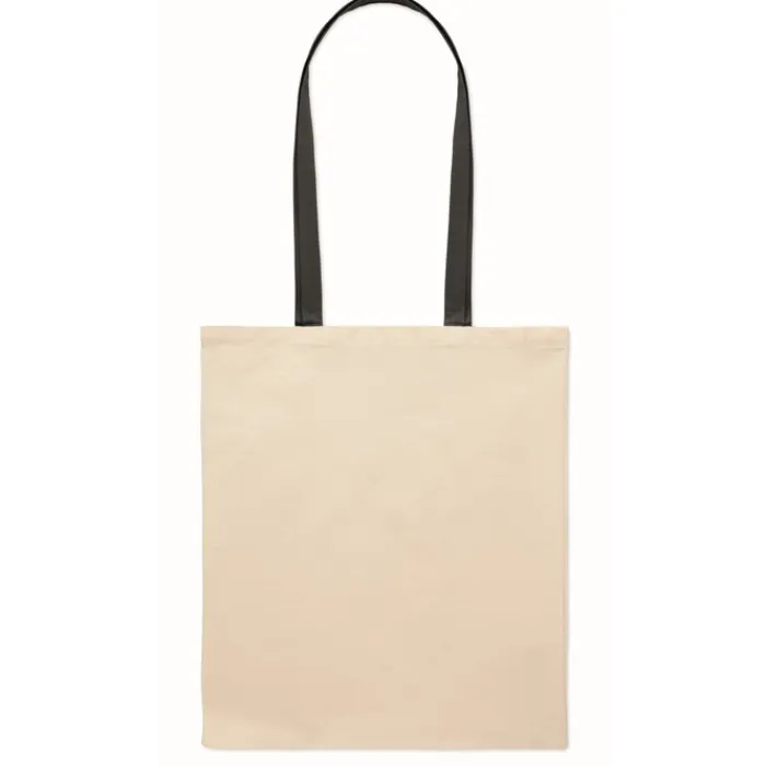 Gift Campaign Borsa per la spesa in cotone da 140 gr/m² con manici lunghi colorati> Shopper In Cotone Personalizzate