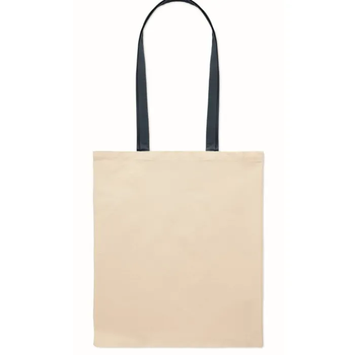 Gift Campaign Borsa per la spesa in cotone da 140 gr/m² con manici lunghi colorati> Shopper In Cotone Personalizzate