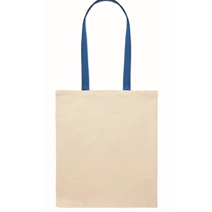 Gift Campaign Borsa per la spesa in cotone da 140 gr/m² con manici lunghi colorati> Shopper In Cotone Personalizzate