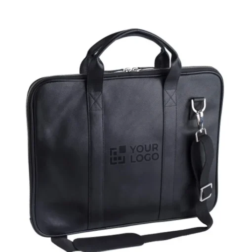 Gift Campaign Borsa porta computer da 15'' in pelle con manici corti e tracolla> Borse Porta Pc