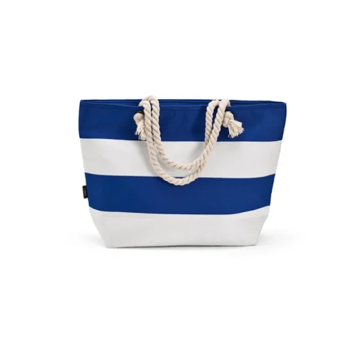 Gift Campaign Borsa termica a righe in rPET con manici in cotone riciclato da 15l> Borse Termiche