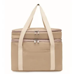 Gift Campaign Borsa termica con logo doppio scomparto tracolla cotone Canvas Duo><noscript><img width=