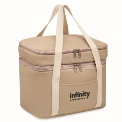 Gift Campaign Borsa termica con logo doppio scomparto tracolla cotone Canvas Duo><noscript><img width=
