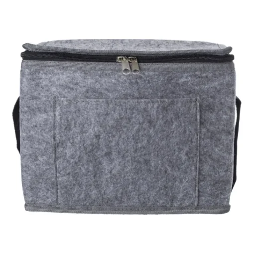 Gift Campaign Borsa termica con logo in feltro RPET con tasca frontale> Borse Termiche
