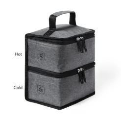 Gift Campaign Borsa termica doppio scomparto con zip maniglia rinforzata Dual RPET></noscript> Gadget Ecologici|Borse Termiche