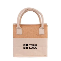 Gift Campaign Borsa termica in juta con manici in cotone rinforzato></noscript> Borse Termiche