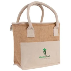 Gift Campaign Borsa termica in juta con manici in cotone rinforzato></noscript> Borse Termiche