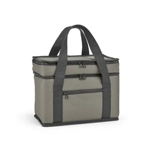 Gift Campaign Borsa termica in rPET con 2 scomparti e cerniere a iniezione termica 10l> Borse Termiche