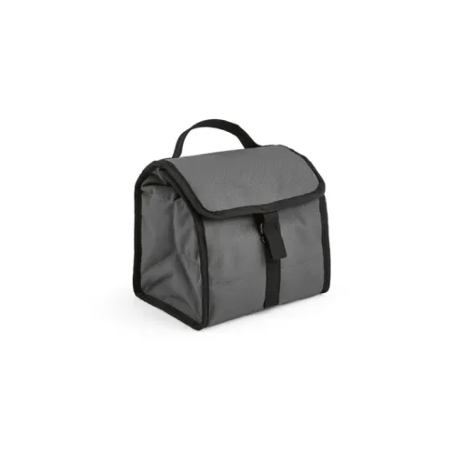 Gift Campaign Borsa termica in rPET con finiture nere e chiusura con patta e fibbia> Borse Termiche