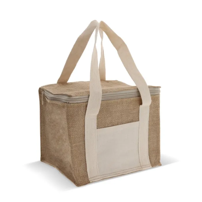 Gift Campaign Borsa termica in un mix di juta e cotone adatta per 6 lattine> Borse Termiche|Borse In Juta
