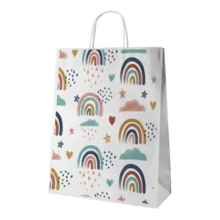 Gift Campaign Borse di carta personalizzate piccole dimensioni bianche Eco Mall Mini> Buste Di Carta