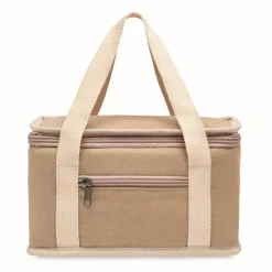 Gift Campaign Borse frigo con logo in tela con tracolla cotone per 6 lattine Compect></noscript> Borse Termiche