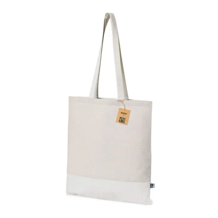 Gift Campaign Borse in cotone con logo commercio solidale 140 g/m2 Duo FairTrade> Shopper In Cotone Personalizzate