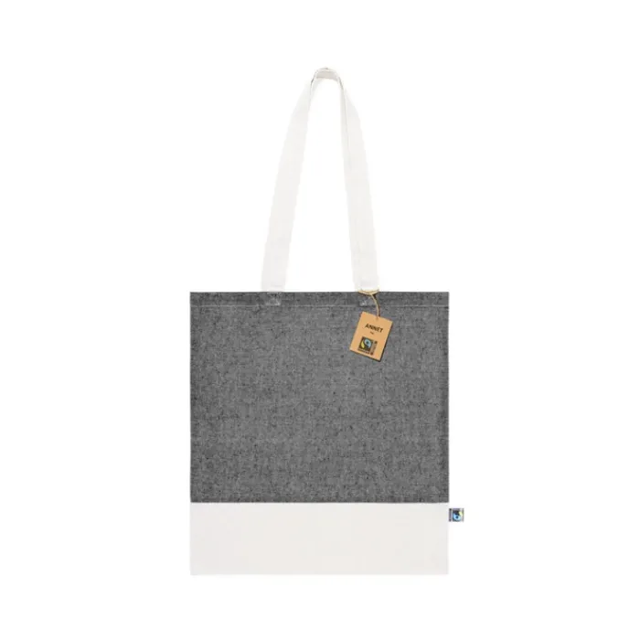 Gift Campaign Borse in cotone con logo commercio solidale 140 g/m2 Duo FairTrade> Shopper In Cotone Personalizzate
