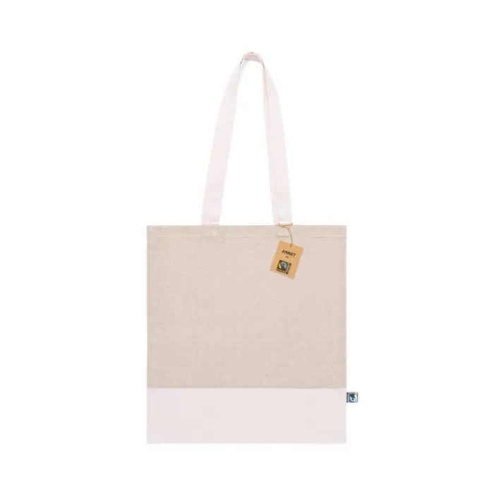 Gift Campaign Borse in cotone con logo commercio solidale 140 g/m2 Duo FairTrade> Shopper In Cotone Personalizzate