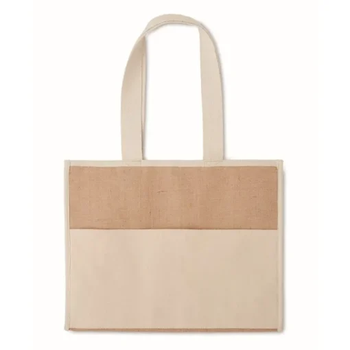Gift Campaign Borse in juta e canvas personalizzate chiusura in velcro RealFood> Borse In Juta