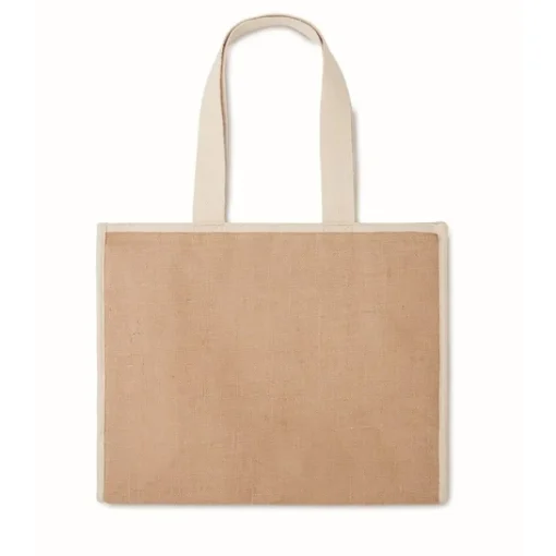Gift Campaign Borse in juta e canvas personalizzate chiusura in velcro RealFood> Borse In Juta