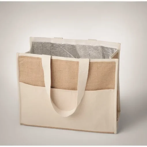 Gift Campaign Borse in juta e canvas personalizzate chiusura in velcro RealFood> Borse In Juta
