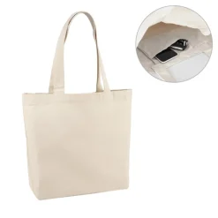 Gift Campaign Borse personalizzate di cotone con tasca interna 280 g/m2 Eco Premium><noscript><img width=