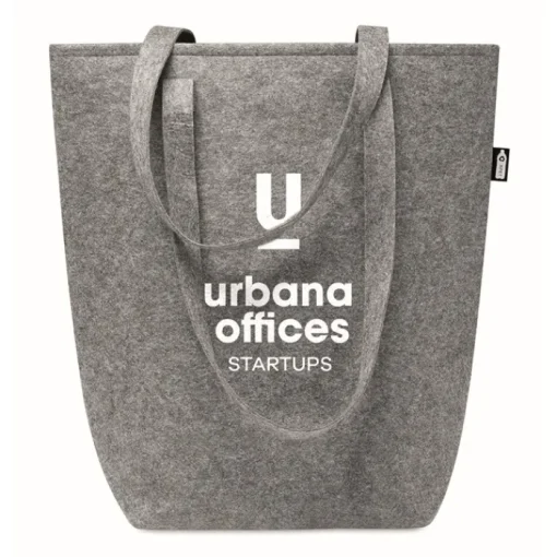 Gift Campaign Borse personalizzate in feltro con manici lunghi e soffietto RPET> Tote Bag Personalizzate|Borse Di Tela Personalizzate