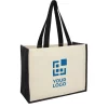 Gift Campaign Borse pubblicitarie in juta e canapa interni laminati Jute Beach> Borse Di Tela Personalizzate|Borse In Juta