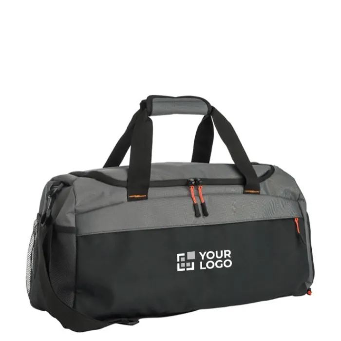 Gift Campaign Borsone da viaggio bicolore in poliestere con scomparto per scarpe> Borse Da Viaggio