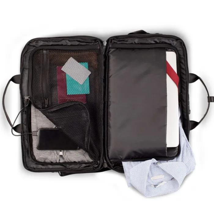 Gift Campaign Borsone da viaggio in rPET con doppio scomparto per vestiti 23L> Borse Da Viaggio