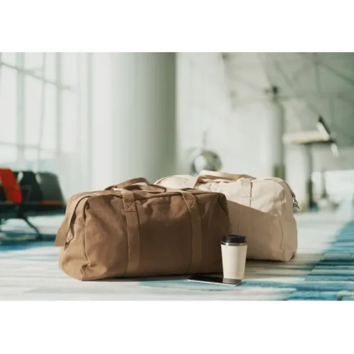 Gift Campaign Borsone da viaggio in tessuto riciclato 450g/m² con manici e tracolla> Borse Da Viaggio