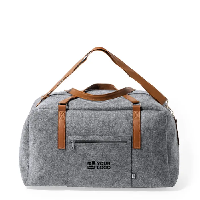 Gift Campaign Borsone da viaggio personalizzato multitasche doppia zip RPET Break> Borse Da Viaggio