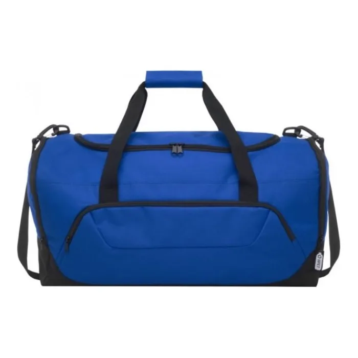 Gift Campaign Borsone viaggio con logo riciclato ampio scomparto e tracolla Sport> Gadget Palestra|Borse Da Viaggio