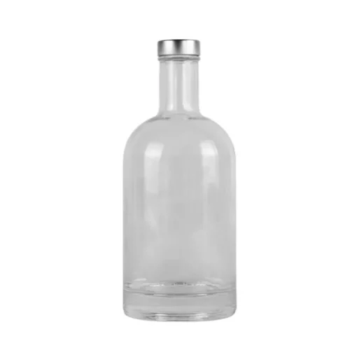 Gift Campaign Bottiglia di vetro personalizzata con tappo in alluminio da 750ml> Borracce In Vetro