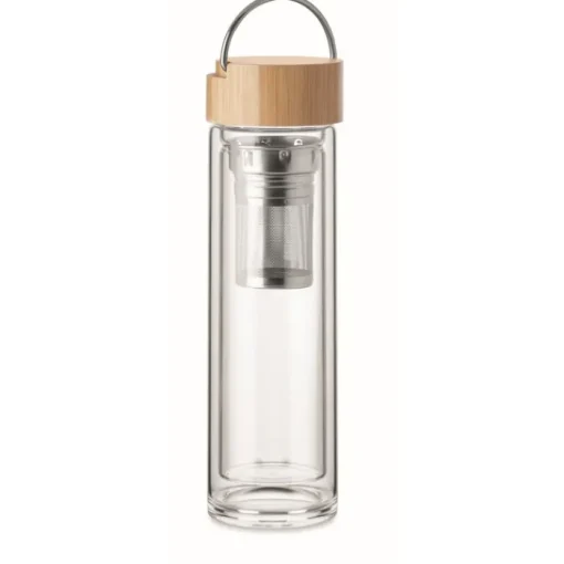 Gift Campaign Bottiglia di vetro promozionale con infusore da 400ml Tea Catch> Borracce Termiche|Borracce In Vetro