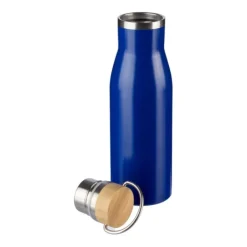 Gift Campaign Bottiglia in acciaio inox riciclato con tappo in bambù 500ml><noscript><img width=