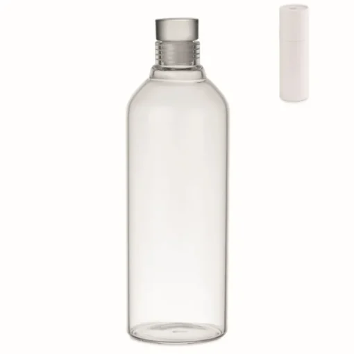 Gift Campaign Bottiglia in vetro borosilicato con logo antigoccia 1L Glass Fridge> Borracce In Vetro