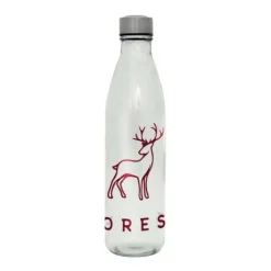 Gift Campaign Bottiglia in vetro con logo e tappo in acciaio 1L H2O> Borracce In Vetro