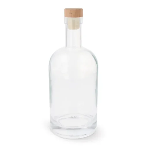 Gift Campaign Bottiglia piccola in vetro con tappo a pressione in legno FSC 500ml> Borracce In Vetro