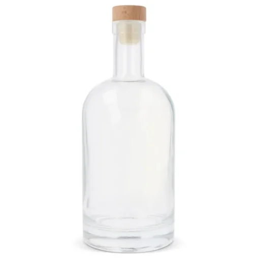 Gift Campaign Bottiglia piccola in vetro con tappo a pressione in legno FSC 500ml> Borracce In Vetro