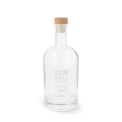 Gift Campaign Bottiglia sostenibile in vetro con tappo a pressione in legno FSC 1l></noscript> Borracce In Vetro