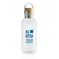Gift Campaign Bottiglie personalizzate con tappo in bambù 680ml Climate Recycled></noscript> Borracce In Plastica