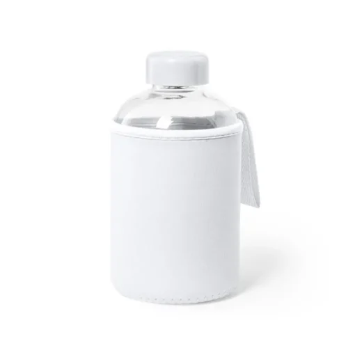 Gift Campaign Bottiglietta in vetro con logo con custodia 600ml Softshell> Borracce In Vetro