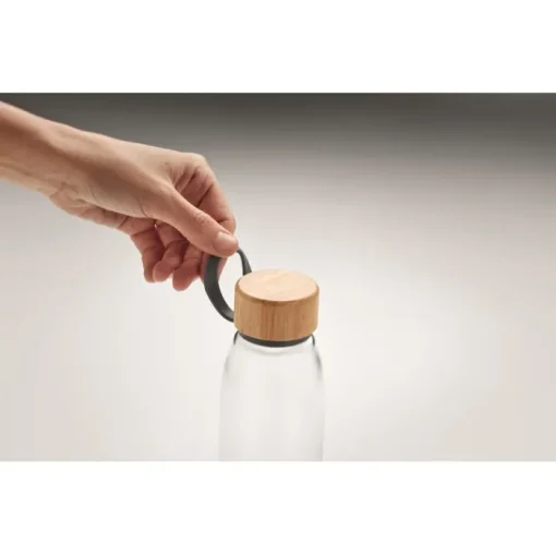 Gift Campaign Bottiglietta promozionale in vetro e bambú 500ml Crystal Fjord> Gadget Ecologici|Borracce In Vetro