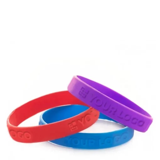 Gift Campaign Braccialetti in silicone economici personalizzati con Altorilievo> Braccialetti Pubblicitari