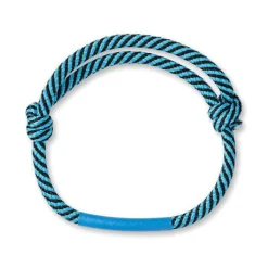 Gift Campaign Braccialetto cilindrico bicolore regolabile in poliestere con logo Cord></noscript> Braccialetti Pubblicitari