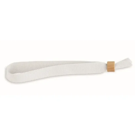 Gift Campaign Braccialetto in poliestere 300D RPET con chiusura in bambù Entry> Braccialetti Pubblicitari