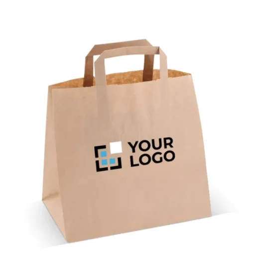 Gift Campaign Busta di carta kraft FSC da 70g/m2 con manici in carta> Buste Di Carta