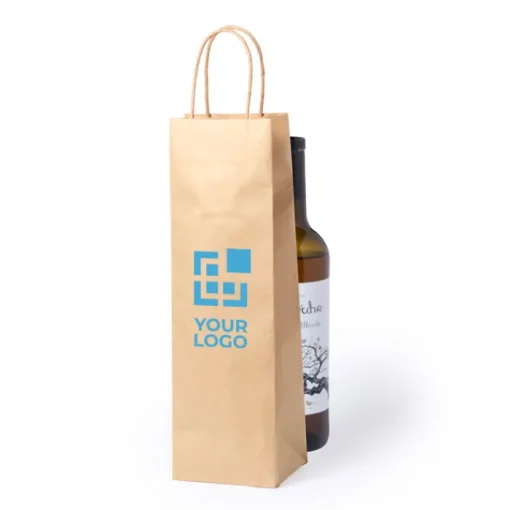 Gift Campaign Busta di carta per bottiglie vino personalizzate 100 g/m2 Kraft> Buste Di Carta